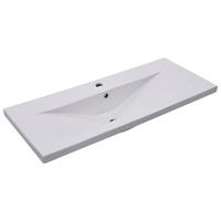 lavabo de bano moderno  lavabo encastrado de ceramica blanco 101x395x185 cm