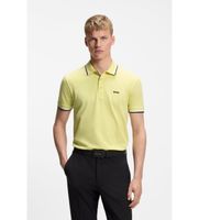 boss para hombre 50469055 polo paddy de pique de algodon amarillo m casual manga corta