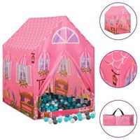 tienda de juegos para ninos con 250 bolas rosa 69x94x104 cm vidaxl