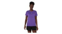 maillot de manga corta asics road seamless violet de mujer