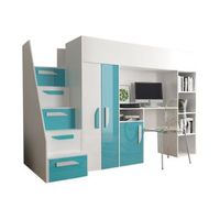 litera hartford 192 individuales blanco aglomerado laminado somieres 120x247x166cm