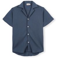 imago camisa manga larga waffle shirt - blue para hombre