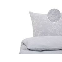 conjunto de fundas de algodon gris blanco funda de almohada patron floral 200 x 220 cm tradicional elegante dormitorio morningside