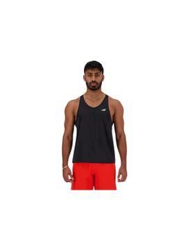 Camiseta New Balance Athletics Singlet Hombre Negro