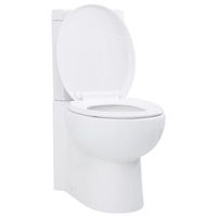 inodoro wc de esquina ceramica blanco vidaxl