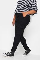 yours vaqueros negros cargo ava mujer curvy y tallas grandes yours