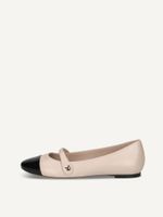 caprice ballerina beige made of leather with block heel size 42