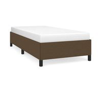 estructura de cama de tela marron 80x200 cm