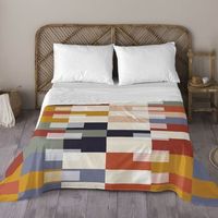 naturals - juego de sabanas estampadas 4 piezas cama 180 - algodon  incluye sabana encimera  2 fundas de almohada  1 sabana bajera - rozko