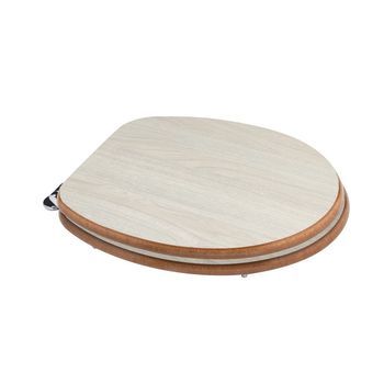 Tapa De Inodoro Universal En Mdf De Roble Gris