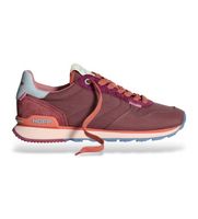hoff para mujer 22517004 zapatillas de piel track  field granate 36 plano cordones casual