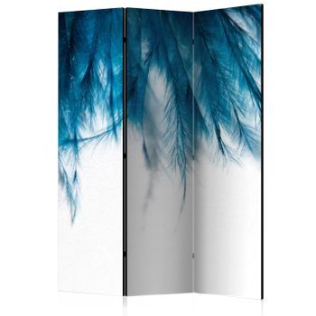 Biombo - Sapphire Feathers (135x172 Cm)
