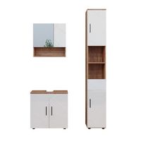 conjunto de muebles de bano irma 3 partes con mueble alto vicco