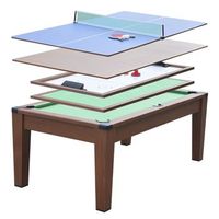 mesa multijuegos 5 juegos en 1 - billar airhockey ping-pong poker mesa de comedor - patas con mayor estabilidad - devessport