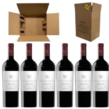 Capellanes Crianza - De Ribera Del Duero - 14.5% Vol. - Variedad Tempra - Pack 6 Botellas 75 Cl - 14,5% Vol.