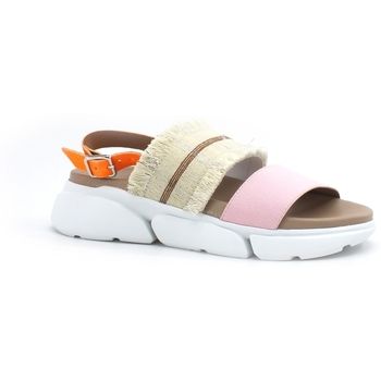 L4k3 Sandalias LAKE Sandal Blued Sandalo Donna Bicolor Pink Orange D41-BLU para mujer