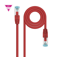 nanocable cable red cat7 lszh sftp pimf awg26 rojo 1 m