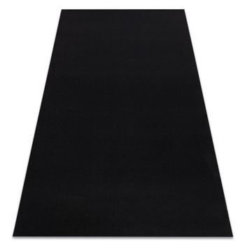 Alfombra Con Refuerzo De Goma Rumba Un Solo Color Negro 100x400 Cm