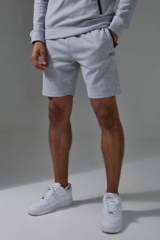 Pantalón Corto Man Active Pro Ajustado De Forro Polar, Gris