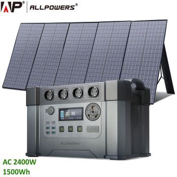 Estación De Energia Portatil Allpowers Monster S2000pro 2400w + Panel Solar 400w