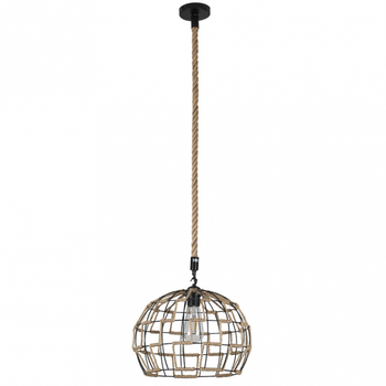 Lampara colgante con cuerda YUTE de una luz Fabrilamp