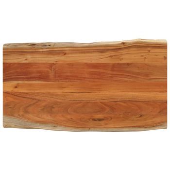 Tablero De Mesa Rectangular Borde Natural Acacia 100x60x2,5 Cm Vidaxl