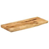 tablero de mesa  tablero escritorio borde natural madera maciza mango 70x40x25 cm