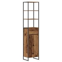 gabinete de bano  armario de bano con cajon madera vieja 40 x 30 x 180 cm