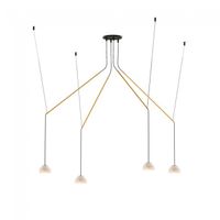 lampara colgante led absidiola mini alabastro movil 4x35w