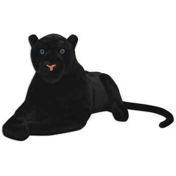 Pantera De Peluche Grande Xxl Negra Vidaxl