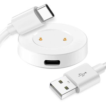 OcioDual Base de Carga 2 Pines + Cable USB 2.0 80cm Blanco para Huawei Watch GT/2/2E Honor Watch Magic/2/Dream