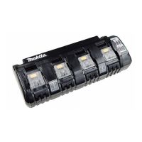 cargador de baterias makita dc18sf negro 144-18 v 4 baterias