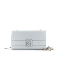 cartera grande con solapa efecto piel granulada sky