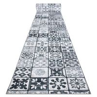alfombra de pasillo con refuerzo de goma lotus azulejo 60970 patchwork 120x1100 cm