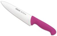 cuchillo cocinero de acero inoxidable nitrum de 200 mm mango fucsia