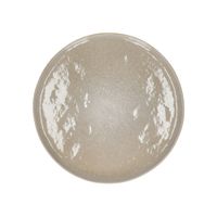plato llano de gres blanco