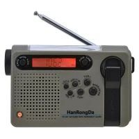 hanrongda hrd-900 radio de emergencia am fm sw solar manivela noaa alerta meteorologica power bank de 2000mah linterna a