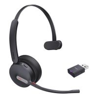 auriculares yealink wh64 hybrid mono inalambricos bluetooth para oficina y teams negros