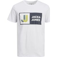 jack  jones camiseta 12216592 jcologan tee ss crew neck aw22 sn jnr white para nino