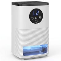 homcom deshumidificador 03ldia para 15 r deposito 14 litros luz rgb temporizador de 24h pantalla led blanco