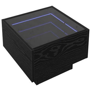Mesa De Café Roble Negro 40 X 40 X 30 Cm Madera De Ingeniería Vidaxl