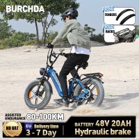 bicicleta electrica urbana burchda az20 bateria de litio de 48v20ah bicicleta electrica con neumaticos gruesos de 20 pulgadas 40 bicicleta electrica de montana para adultos