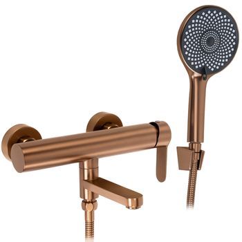 Grifo De Bañera Arcos Brush Copper