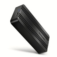 caja pc axagon eem2-40g m2 aluminio negro usb type-c 40 gbits