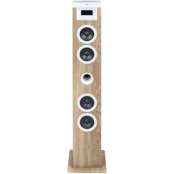 Thomson DS121CD Torre de Sonido Bluetooth con Reproductor de CD 60 W Madera