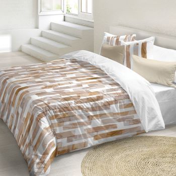 Naturals - Funda Nórdica Estampada Cama 135 - Algodón Extra Suave - Incluye 1 O 2 Fundas De Almohada - Fabricado En España - Chester