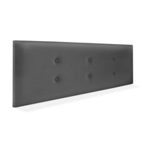 cabecero de polipiel con 2 hileras de botones 160x50cm camas 150160 - gris