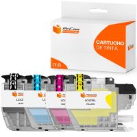 pccom essential brother lc421xl cartucho tinta compatible negrocianmagentaamarillo pack 4
