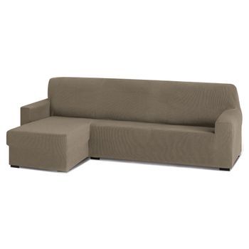 Funda Sofa Chaise Longue, Poliéster, Lino, Brazo Corto Rústica Izq