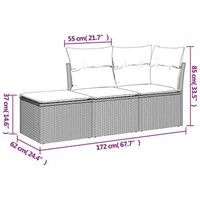 conjunto de sofa para patio exterior conjunto de tres piezas cojines beige
